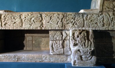 Copan Sepulturas Bench, Late Classic Period 600-900 AD by Mayan